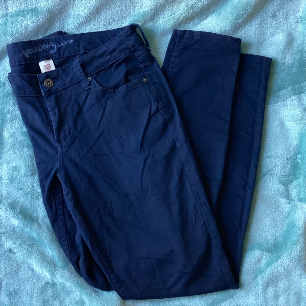 Arizona Jean Company Women's Dark Blue Skinny Jeans